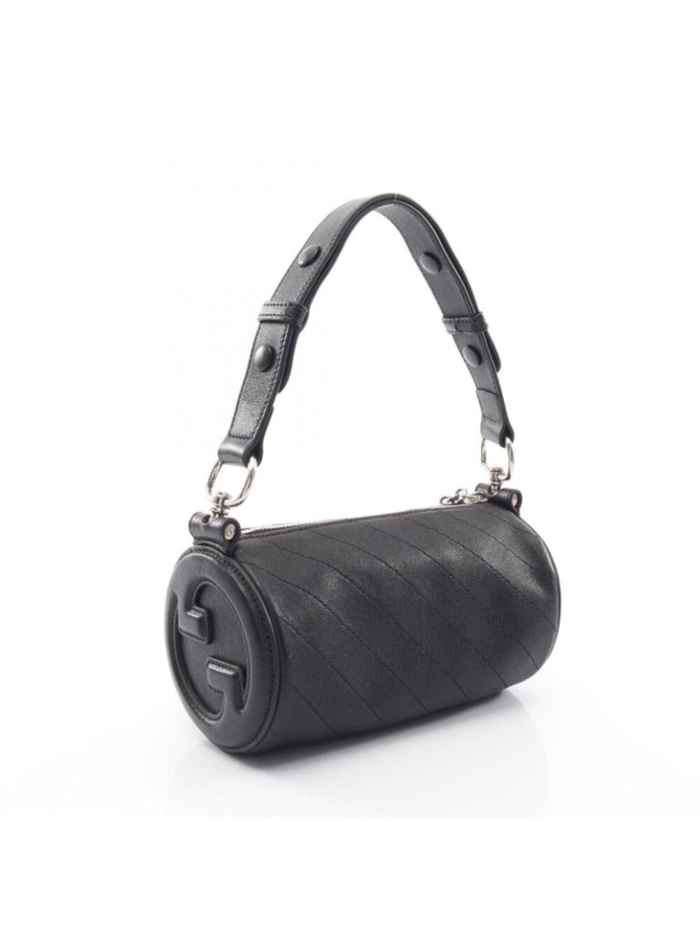 Gucci Shoulder Bag Blondie Black Leather Di Mini - Picture 2 of 9